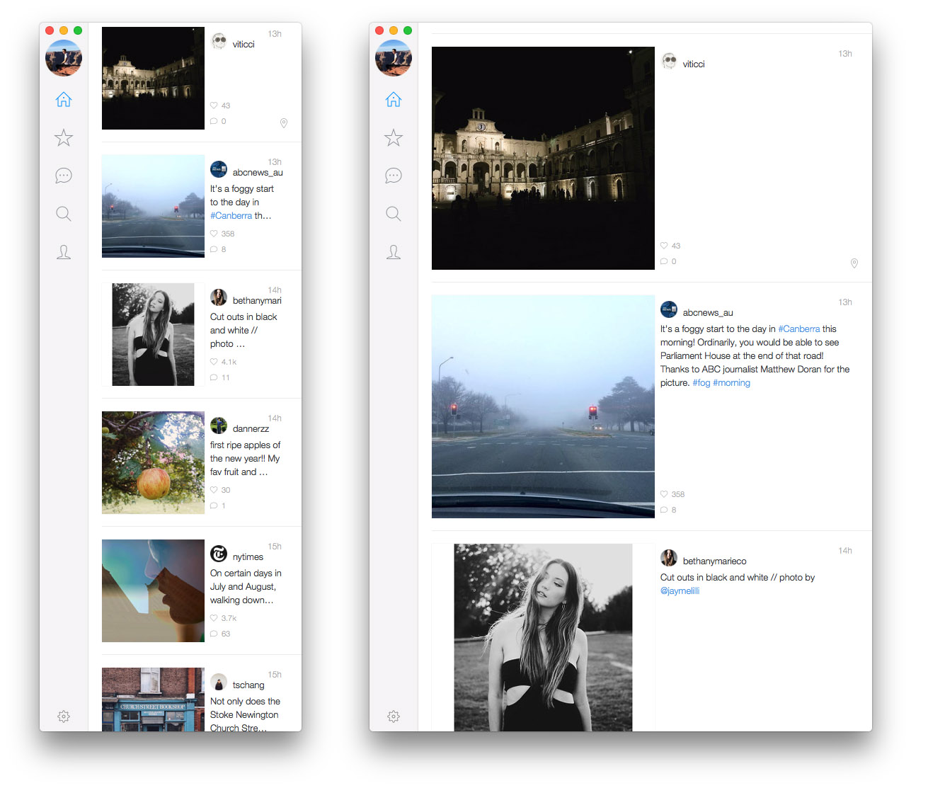 how to upload photos in instagram using macbook